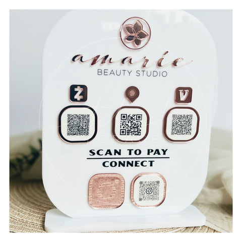 QR Social Media Sign