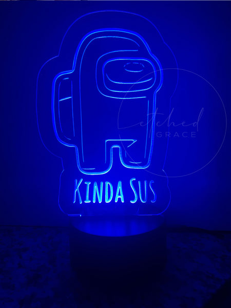 Among Us Inspired "Kinda SUS" Window Light