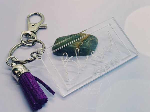 Affirmation Encouragement Keychain | Wood & Acrylic Keychain