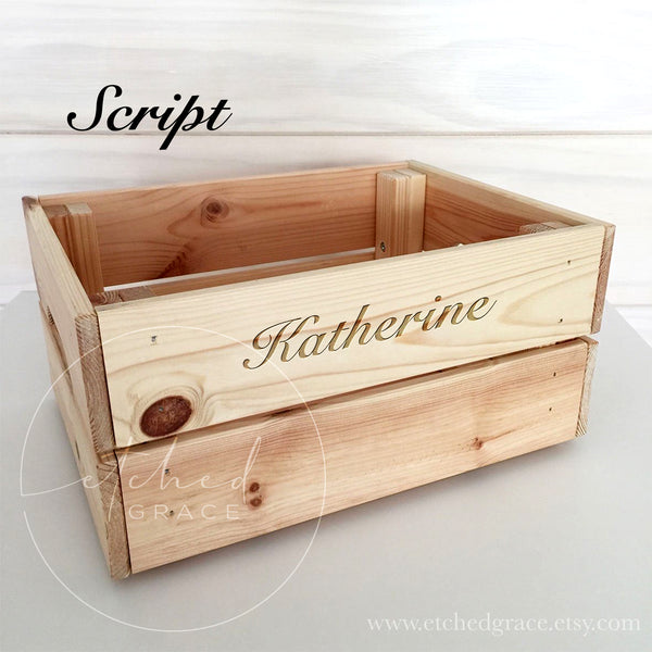 Custom Engraved Wooden Crate | Student Graduate Crate