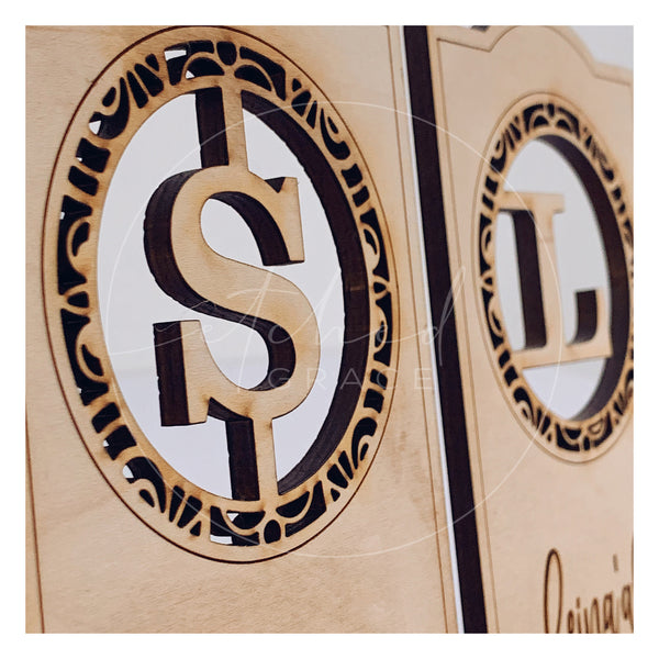 Personalized Engraved Monogram Phone Stand