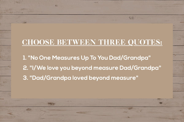 Personalized Father's Day Tape Measure