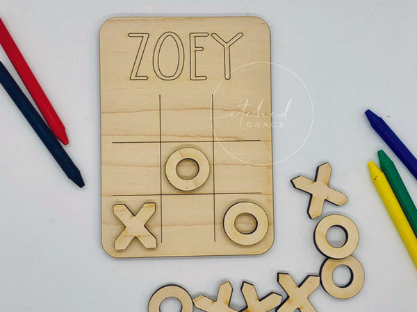 Personalized Tic Tac Toe Board